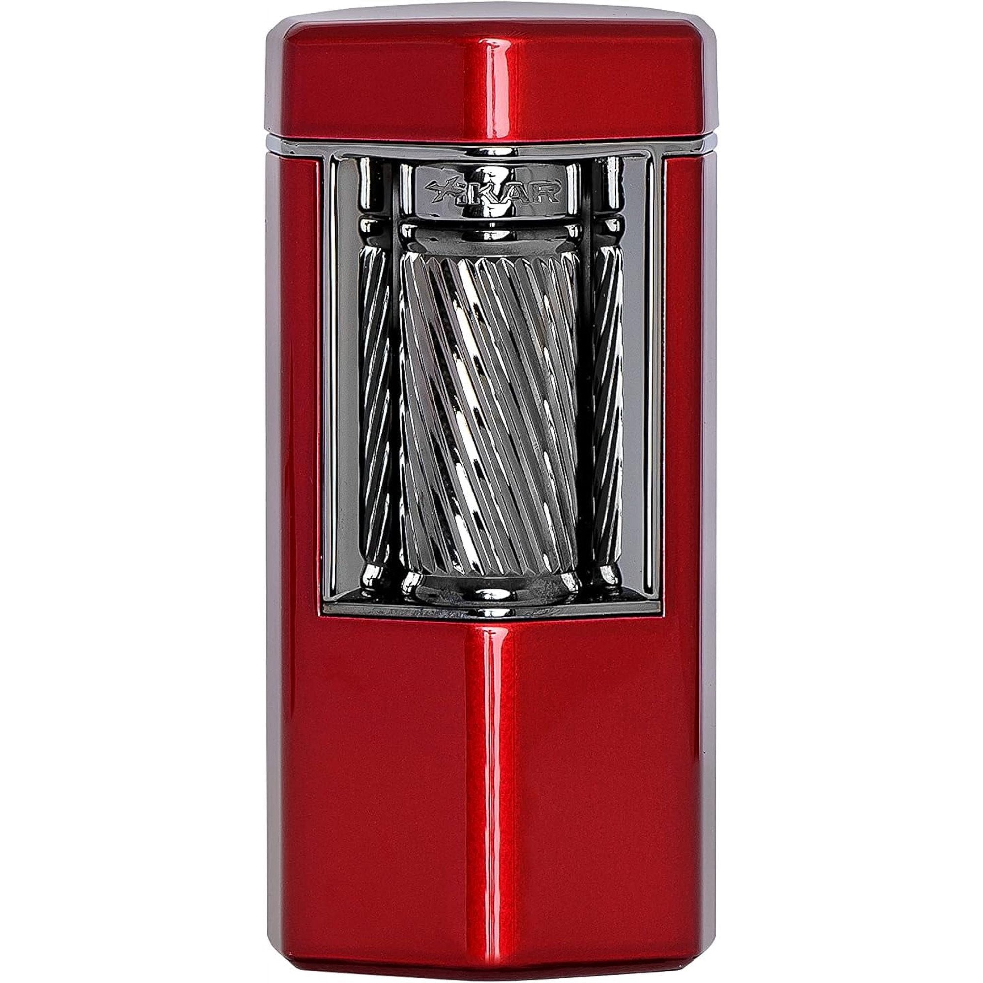 XIKAR MERIDIAN TRIPLE SOFT FLAME CIGAR LIGHTERS RED