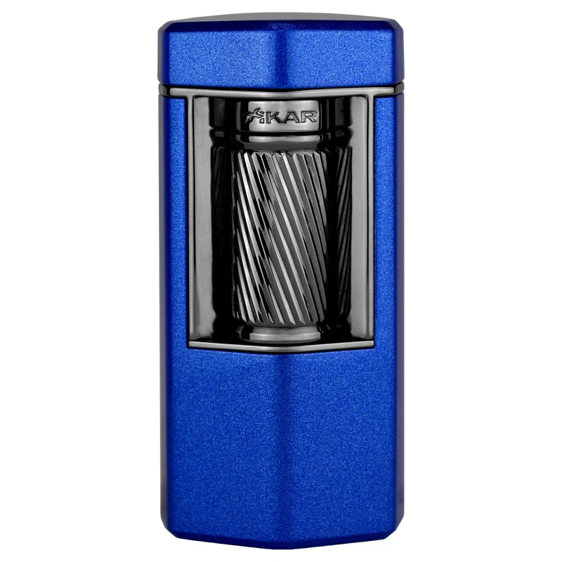 Xikar Meridian Triple Soft Flame Cigar Lighter, Powerful, Elegant, Blue